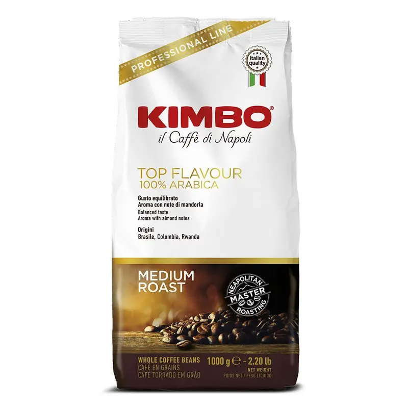 Kimbo Top Flavour Premium Whole Bean Coffee (1 Kg) 1
