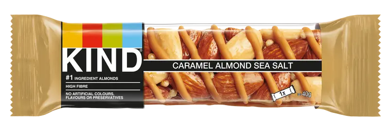Kind Caramel Almond & Sea Salt Nut Bars – 12 × 40G 1