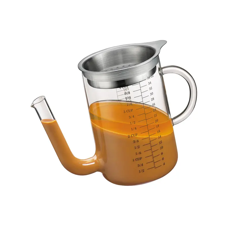 Kuchenprofi Glass Fat Separator – 1-Litre Capacity With Precision Pour Spout 1