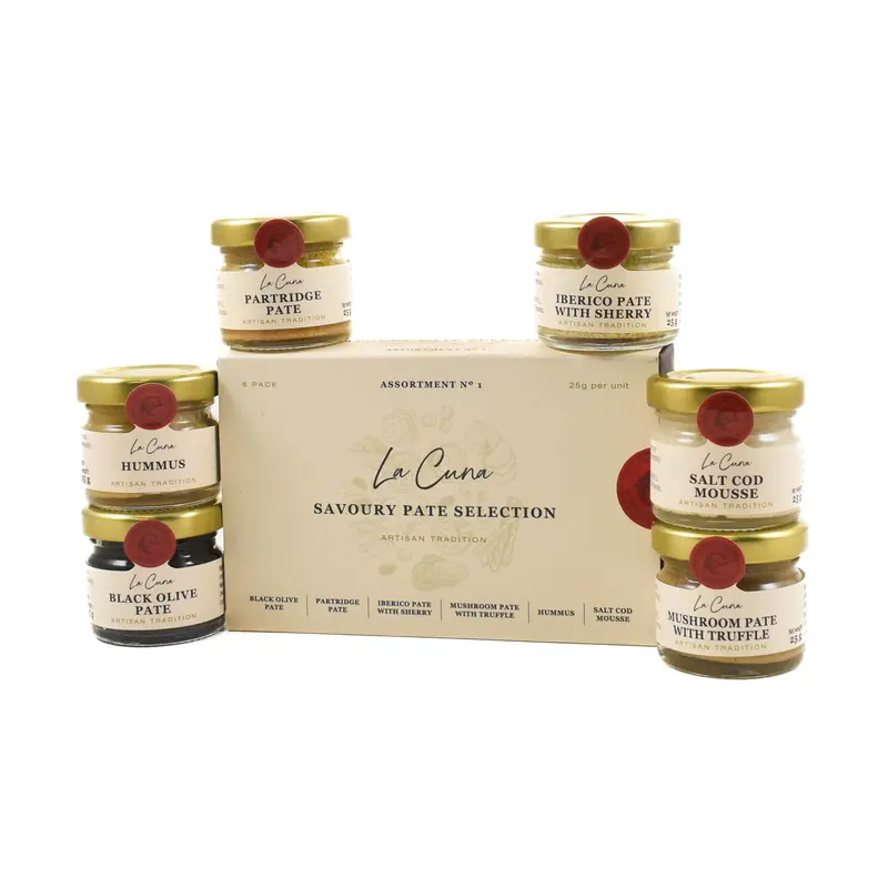 La Cuna Savory Artisan Pâté Assortment – Six 25G Portions 1