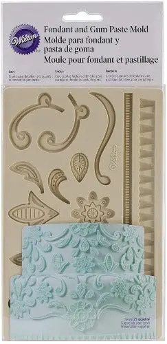 Lace-Design Fondant Mold 1