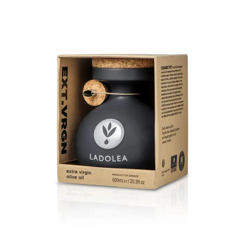 Ladolea Megaritiki Intense Organic Extra Virgin Olive Oil – 600Ml Bottle 1