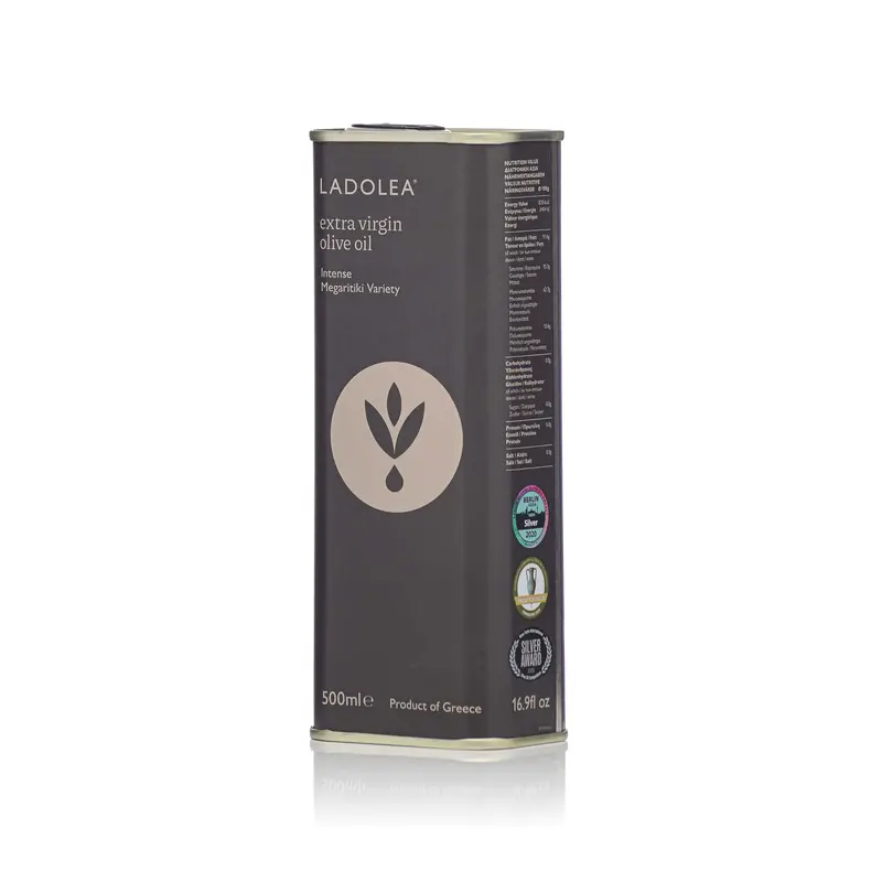 Ladolea Megaritiki Intense Organic Extra Virgin Olive Oil – Tin, 500Ml 1