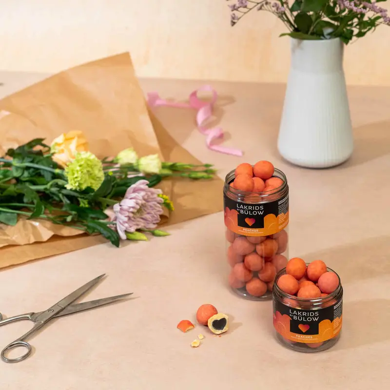 Lakrids Love Peach & White Chocolate Liquorice – Danish Artisan Confection (100G) 1