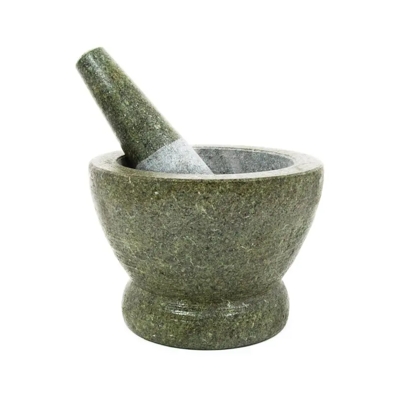 Large 7-Inch Granite Mortar And Pestle Set 1