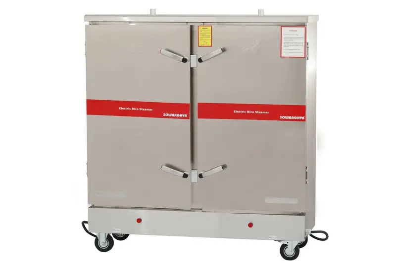 Large-Capacity Electric Rice Steamer – 24-Tier Stainless Steel Tray System 1