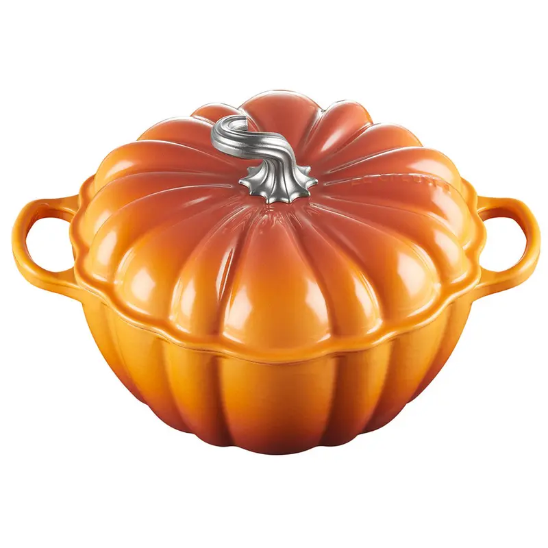 Le Creuset Signature Pumpkin-Shaped 3.5-Quart Enameled Cast Iron Dutch Oven 1