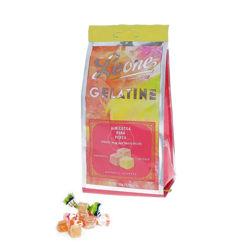 Leone Assorted Flavour Fruit Jellies In Illustrated Pouch – 150 G 1