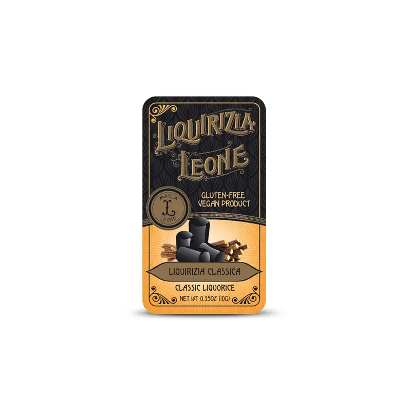 Leone Pure Liquorice Drops – 10 G Natural Confectionery 1