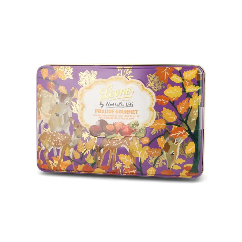 Leone X Nathalie Lete Assorted Praline Chocolate Gift Tin (150G) 1