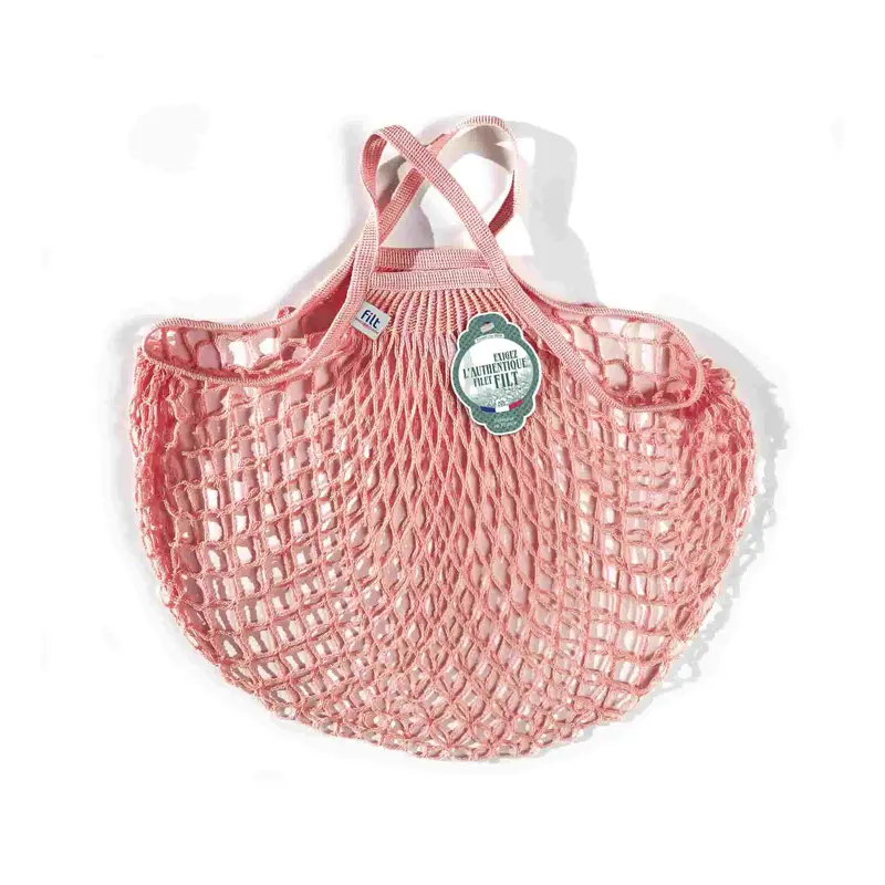 Light Pink Filter String Tote Bag With Compact Handle 1