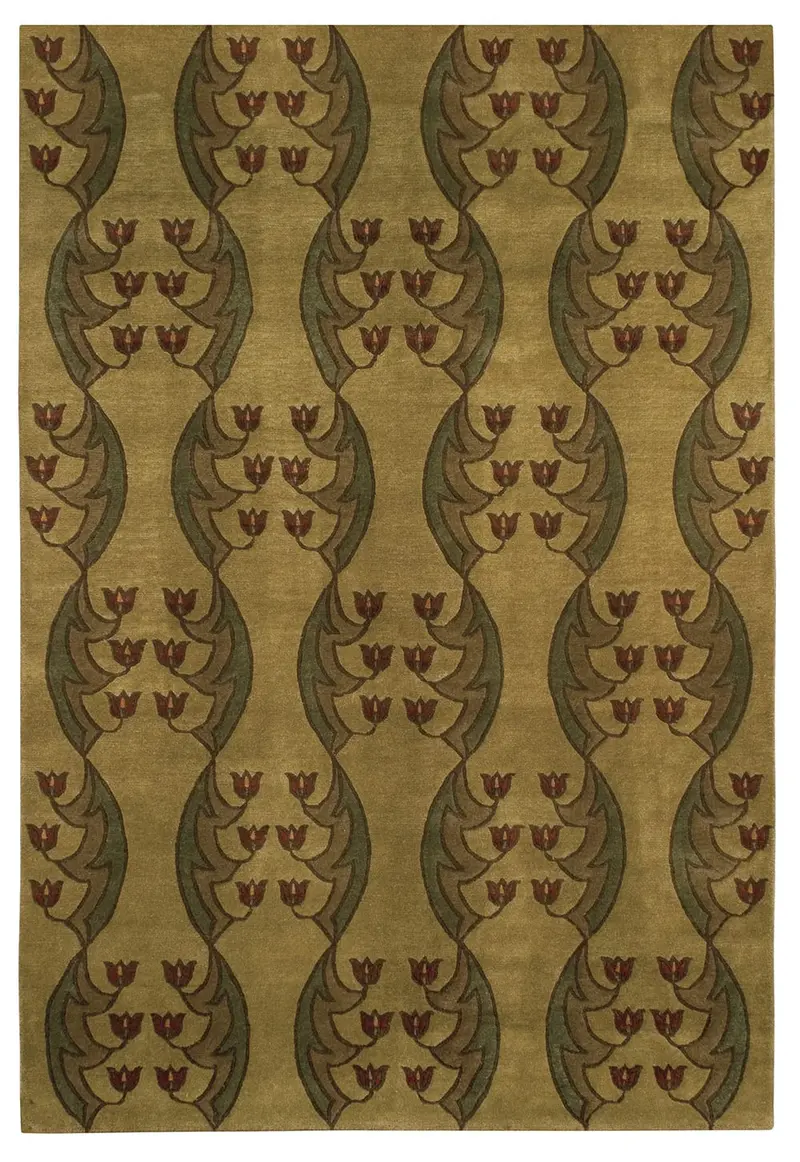 Light Tulip Festival Themed Area Rug 1
