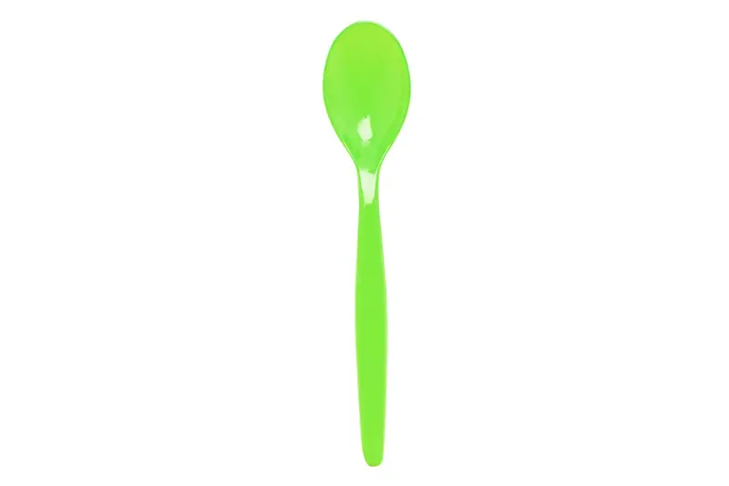 Lime Polycarbonate Teaspoon – Bright Reusable Stirring Utensil 1