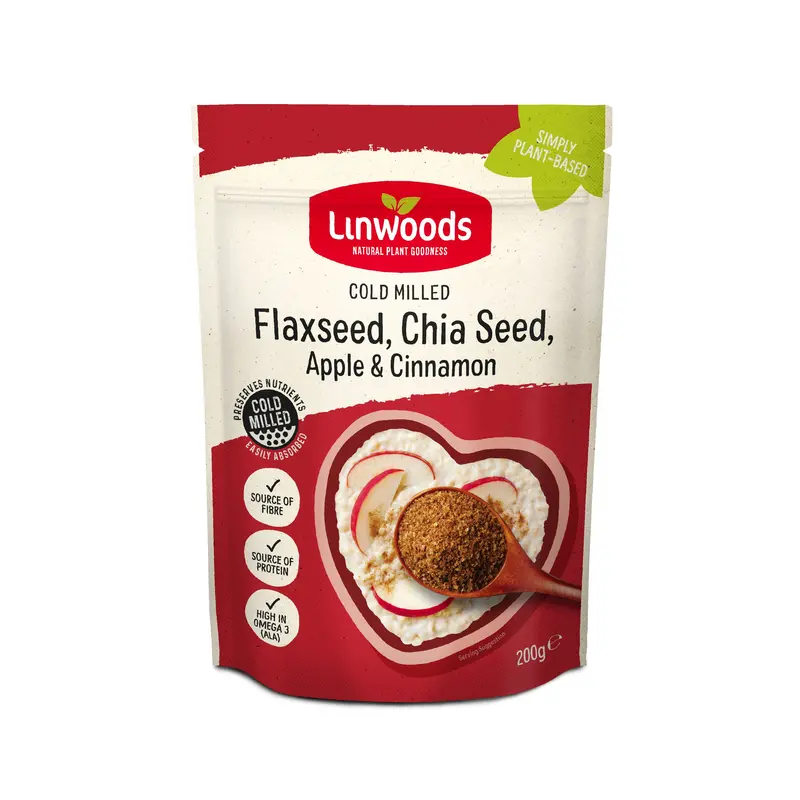 Linwoods Apple Cinnamon Flax & Chia Superfood Powder – 200G 1