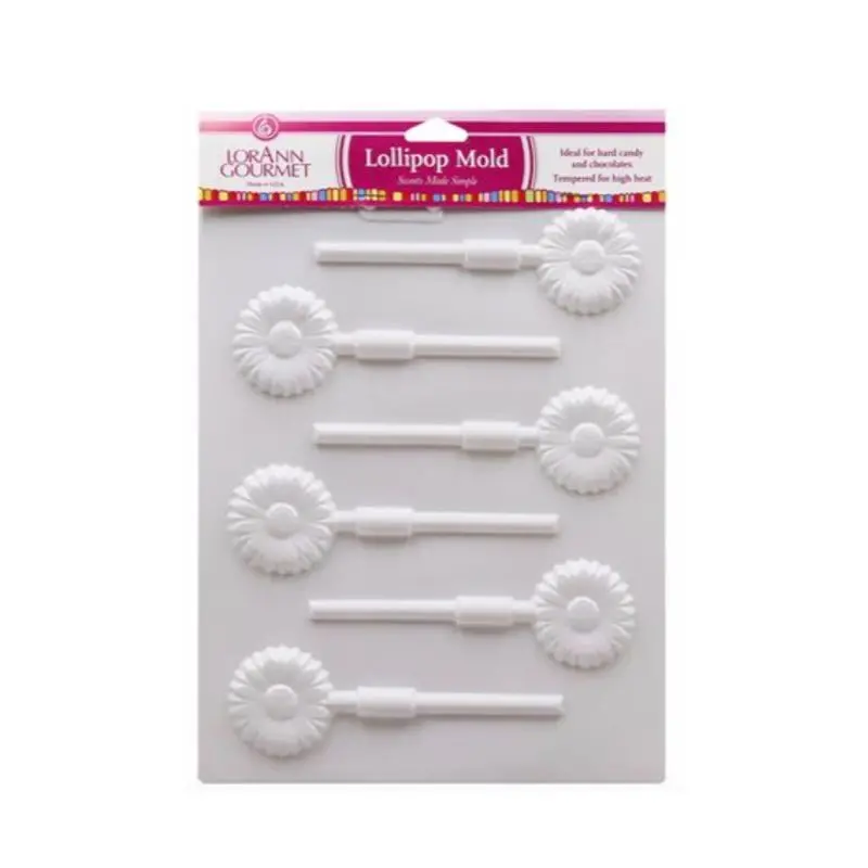 Lorann Daisy Lollipop Silicone Mold – Flexible & Heat-Resistant 1