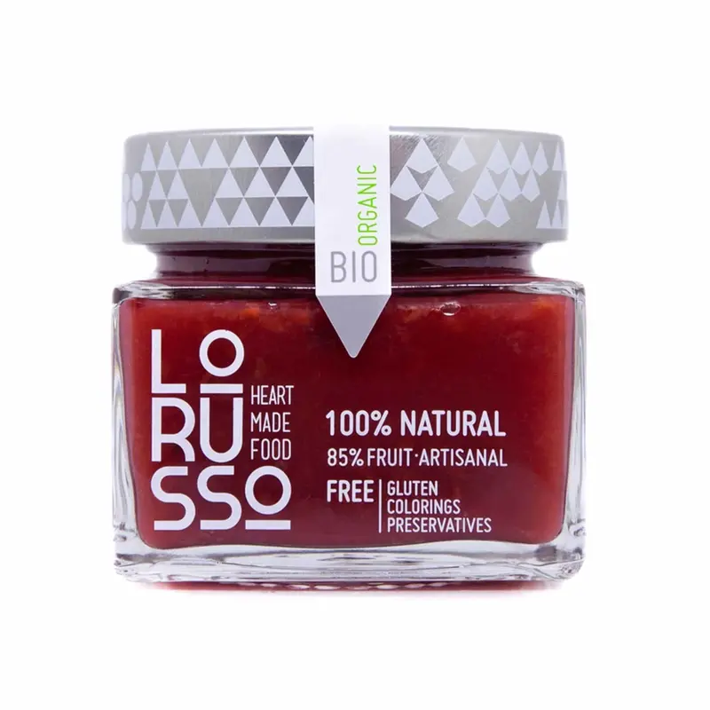 Lorusso Organic Raspberry Preserves – Vibrant Berry Artisan Jam, 305G 1