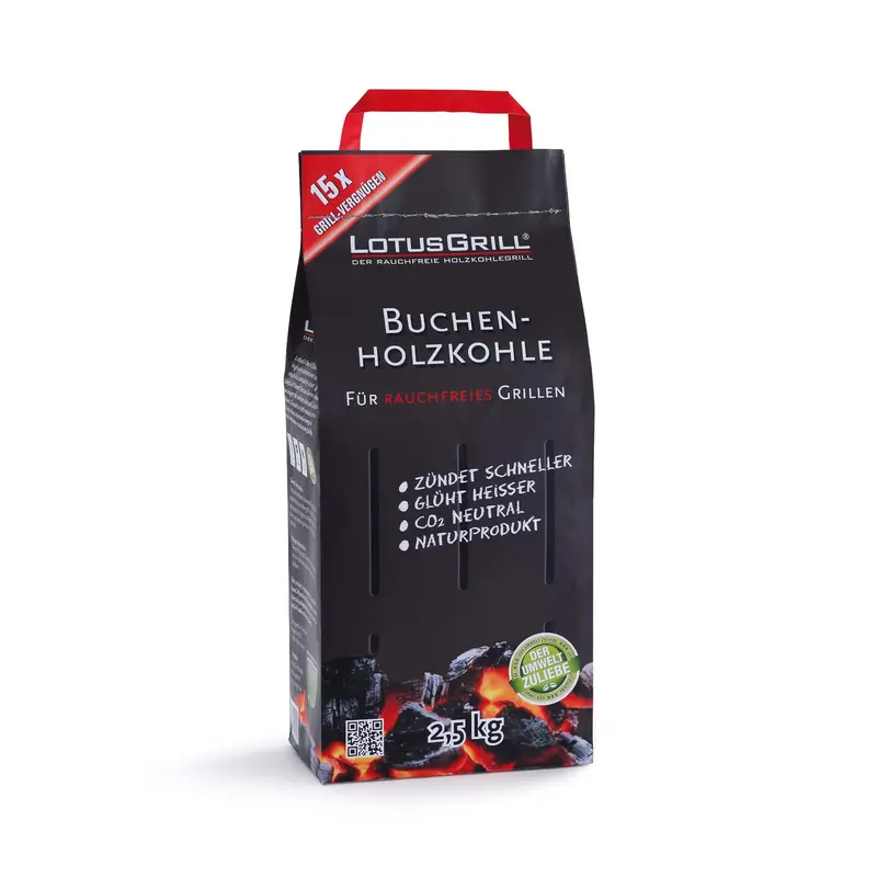 Lotus Grill High-Quality Beech Charcoal – 2.5Kg 1