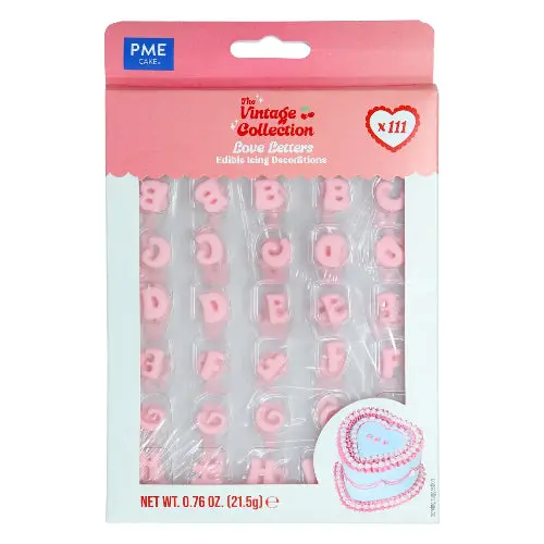 Love Letter Icing Decorations For Cakes And Cupcakes 1