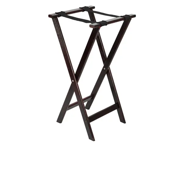 Mahogany-Finished Adjustable Tray Stand – 840Mm Tall × 420Mm Wide 1