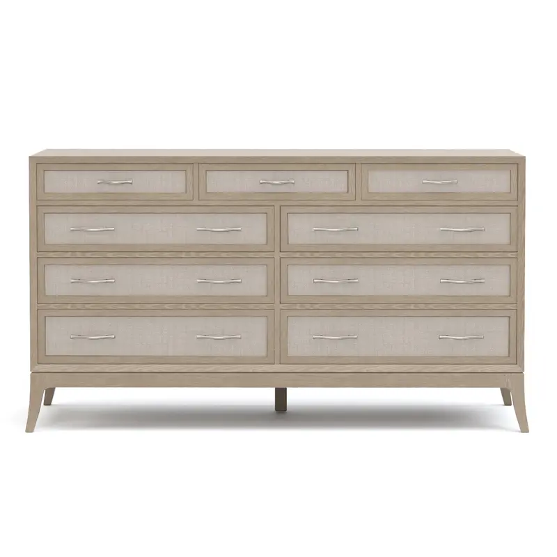Maidstone Nine-Drawer Woven Jute Dresser 1