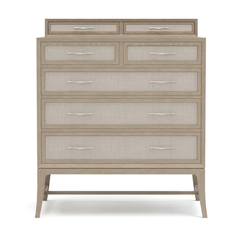 Maidstone Tall Woven Jute Chest With Gallery Top 1