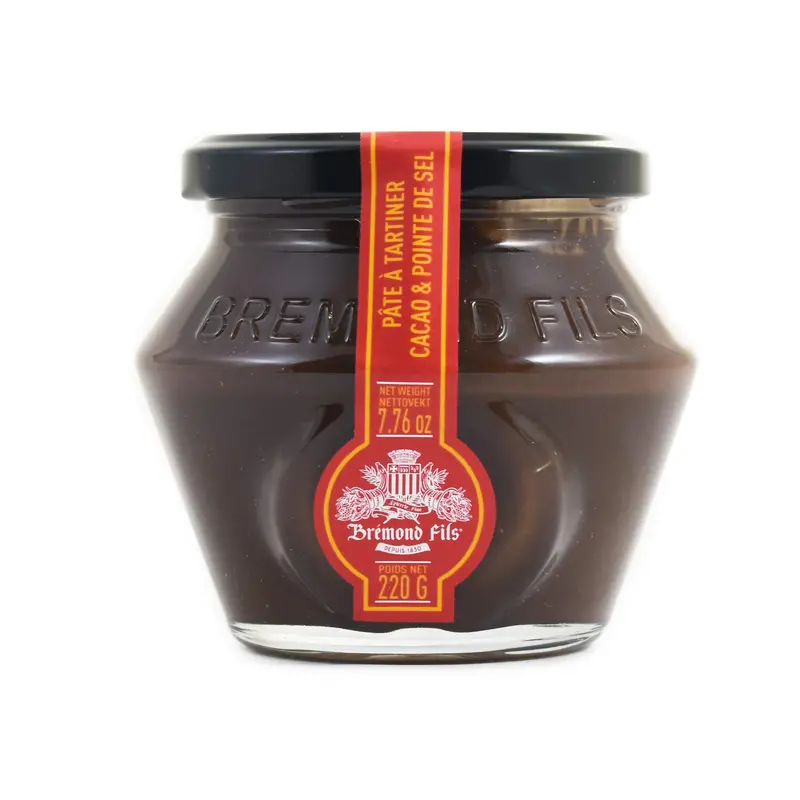 Maison Bremond Gourmet Hazelnut, Cocoa & Sea Salt Spread – 220G Jar 1