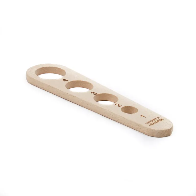 Maple Wood Pasta Portion Measurer – Visual Guide For Perfect Servings 1