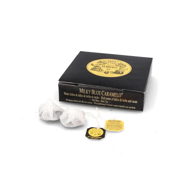Mariage Frères Milky Blue Caramelo Tea – Creamy Blue Tea Bags, 75G 1