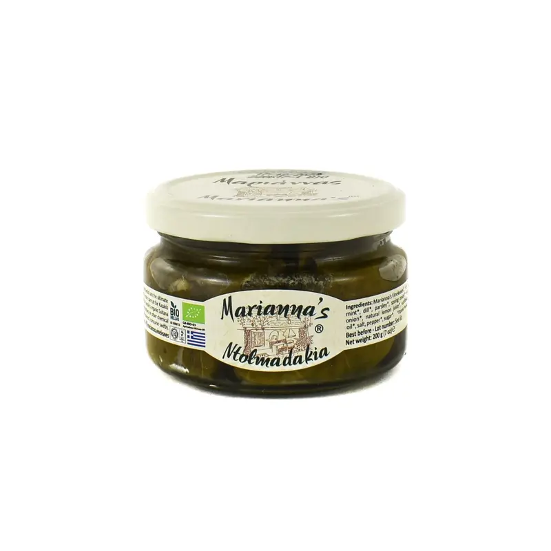 Marianna’S Organic Stuffed Dolmadakia – 200G Jar 1