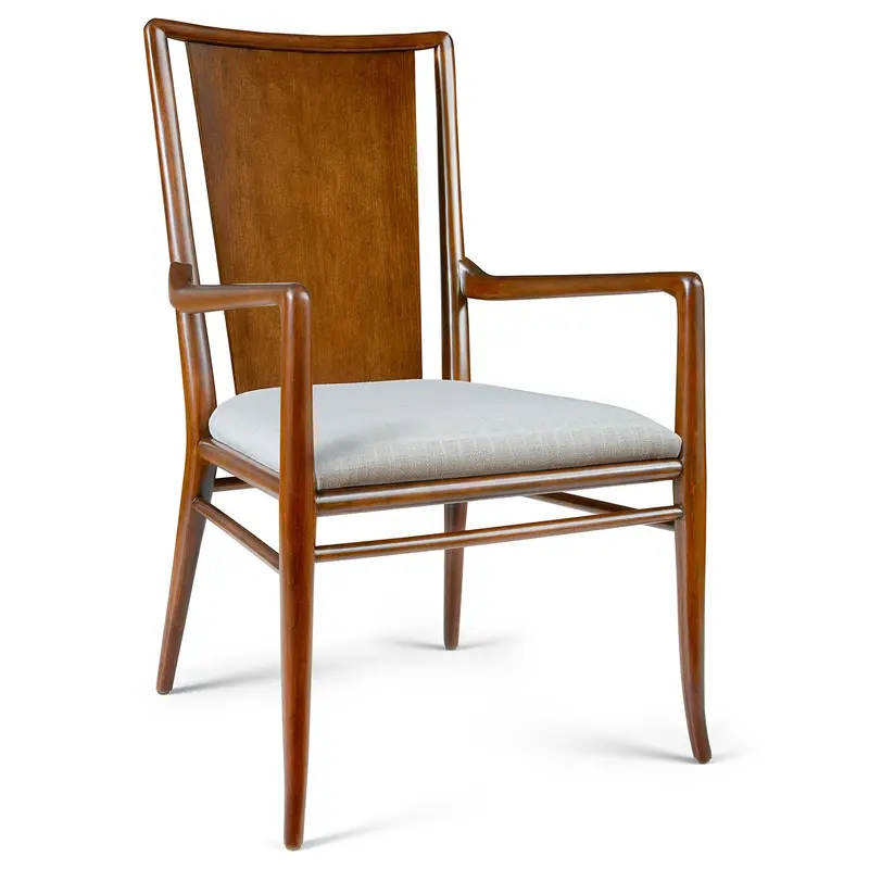 Martine Accent Arm Chair With Fabric Seat 1