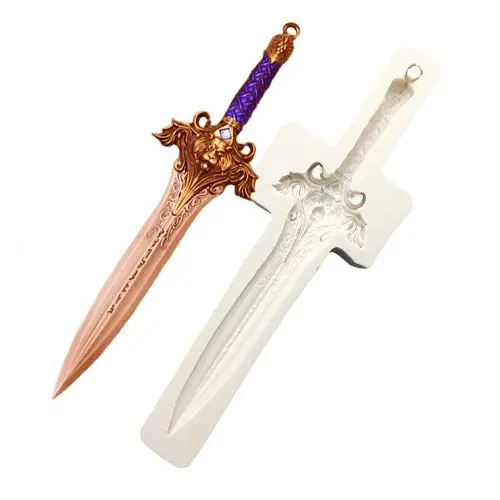 Medieval-Style Long Sword Silicone Mold 1