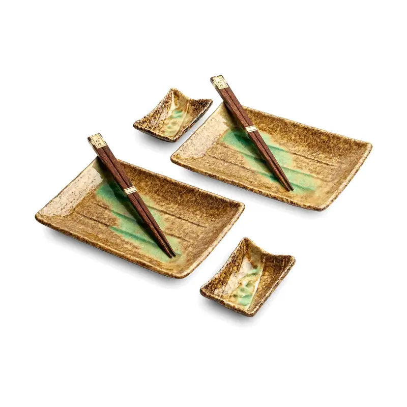 Midori Minimalist Sushi Serving Set – Modern Japanese Dining Kit 1