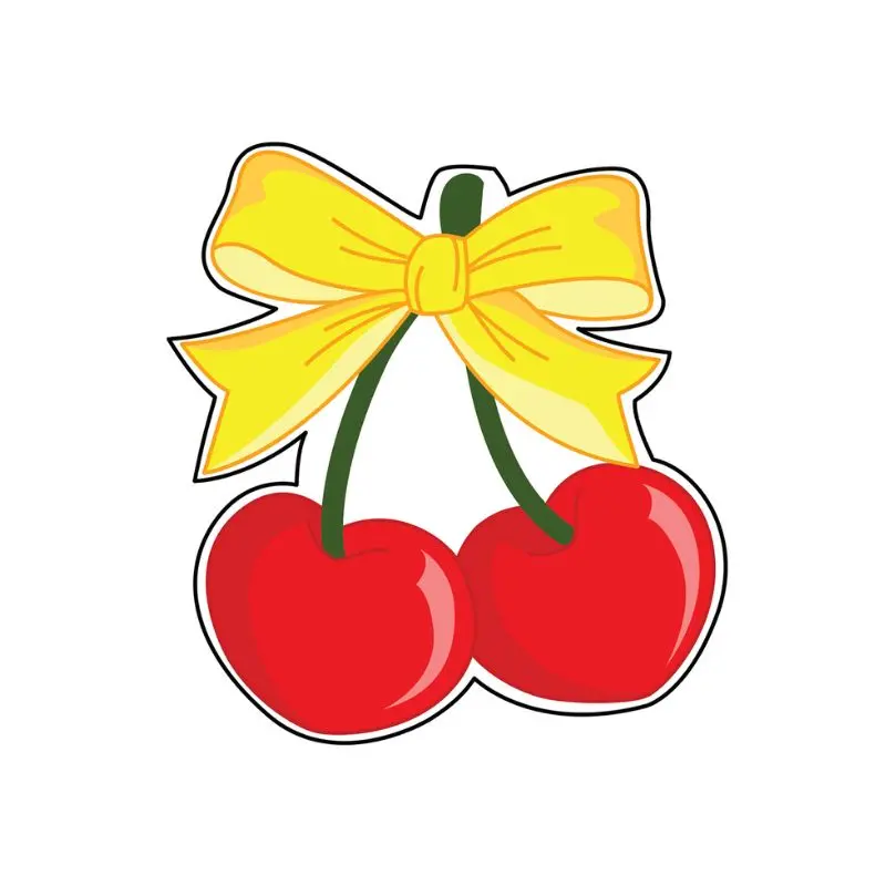 Mini Bow-Tied Cherries Cookie Cutter – Lucie Bakes 1
