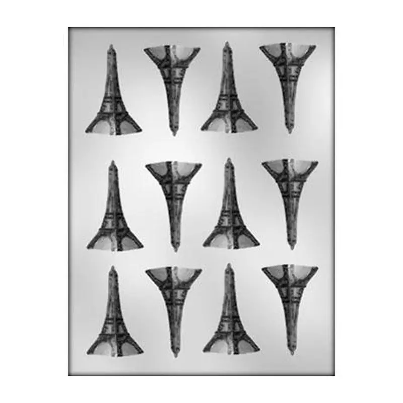 Mini Eiffel Tower Chocolate Mold – Detailed Architectural Design 1