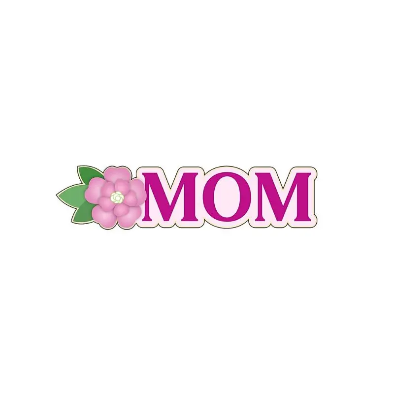 Mini Floral 'Mom' Letter Stencils – Lucie Bakes 1