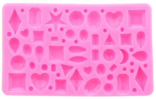 Mini Gemstone And Jewel Silicone Embellishment Mold 1