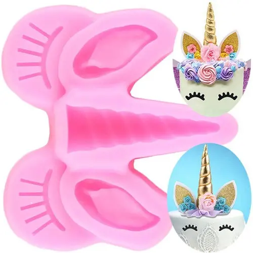 Mini Unicorn Figurine Silicone Mold 1