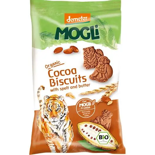 Mogli Organic Raw Cacao Butter Biscuits – 7 X 125G 1