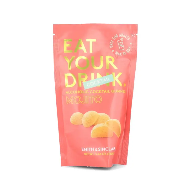 Mojito Alcoholic Cocktail Jelly Sweets – 160G (5% Abv) Minty-Lime Gelatin Confections 1