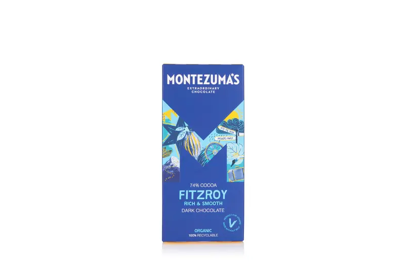 Montezuma’S Fitzroy Dark Chocolate Bar – 73% Cocoa, Artisan Crafted, 12-Pack (90G Each) 1