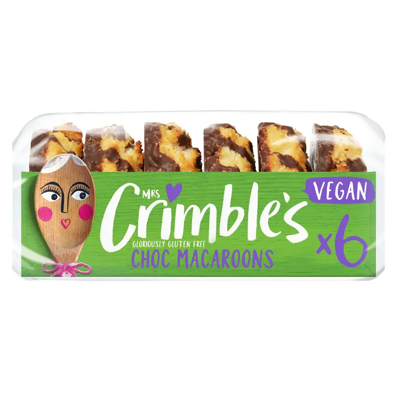 Mrs Crimble’S Vegan Chocolate Macaroons – 12 Individually Wrapped × 195G 1