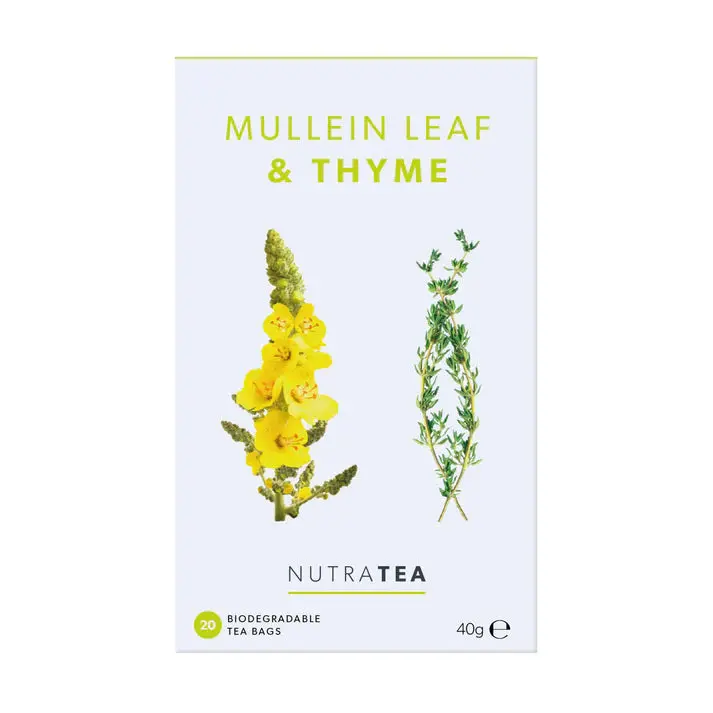 Mullein Leaf And Thyme Respiratory Tea – Nutratea Soothing Herbal Blend 1