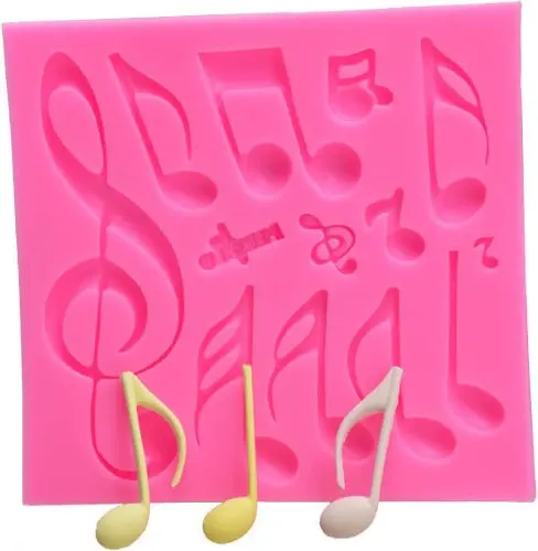 Musical Note Symbol Silicone Mold 1