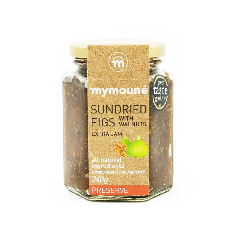 Mymoune Fig & Walnut Jam – 340G Textured Gourmet Preserve 1