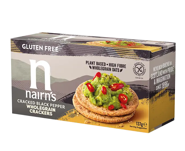 Nairn’S Cracked Black Pepper Wholegrain Crackers – 8-Pack (137G Each) 1