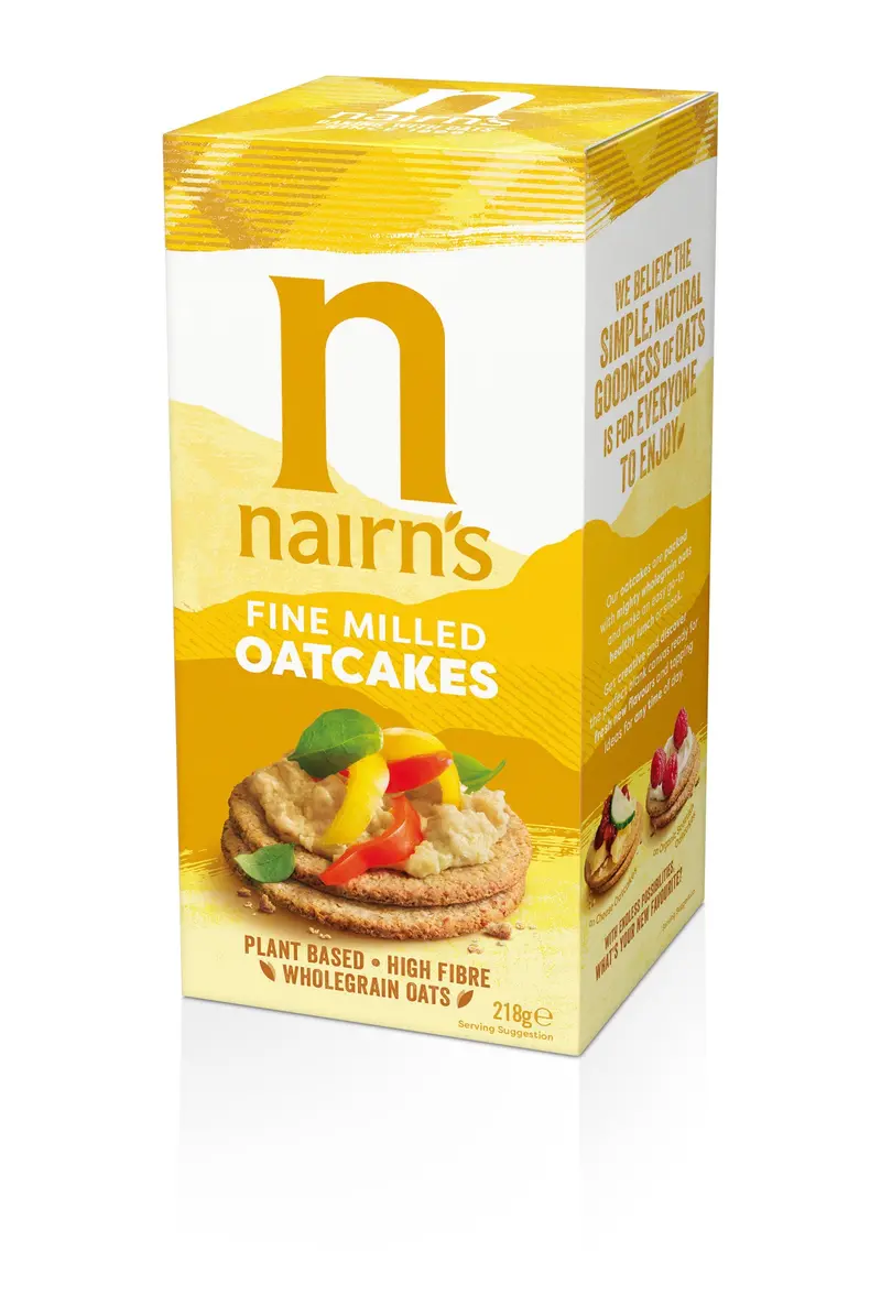 Nairn’S Fine Milled Oatcakes – 12 × 218G Smooth Texture Multipack 1