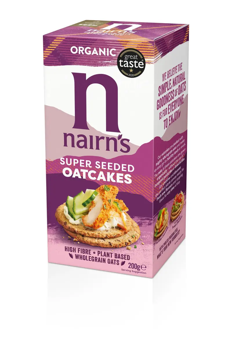 Nairn’S Super Seeded Oatcakes – 8 × 200G Wholesome Crisp Pack 1