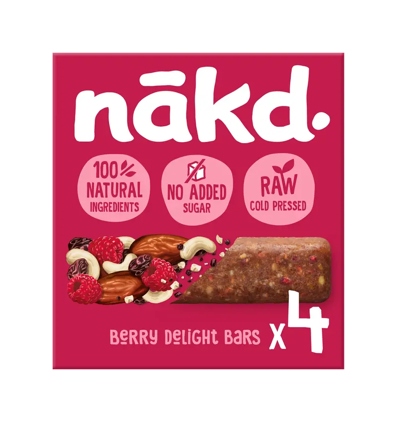 Nakd Berry Delight Bars – 4-Bar Multipack (12 Units) 1