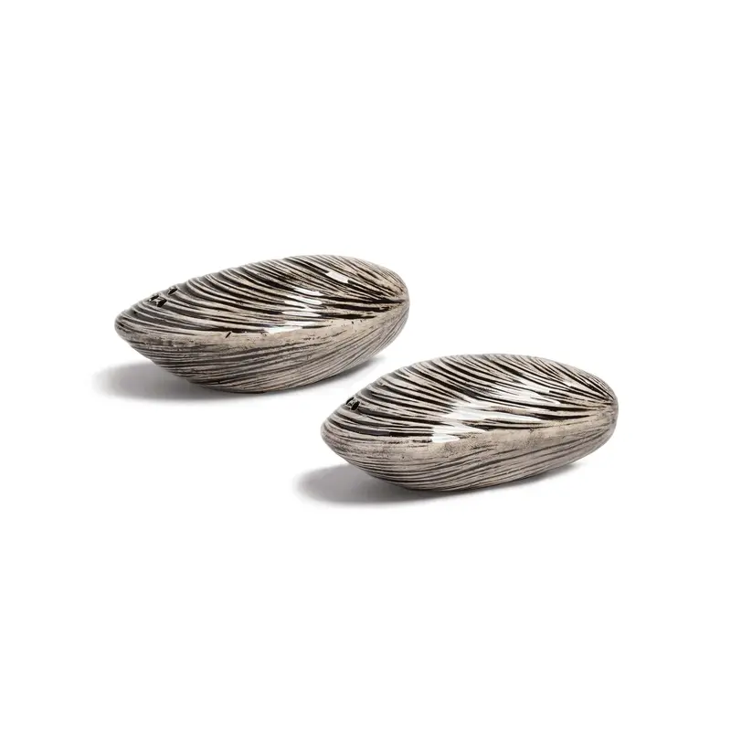 Nautical-Inspired Mussels-Shaped Salt & Pepper Set 1