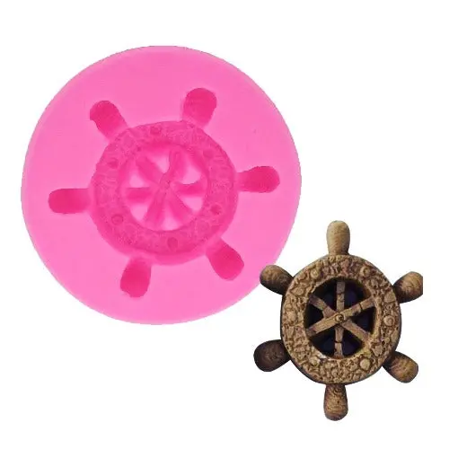 Nautical Rudder Wheel Silicone Mold 1